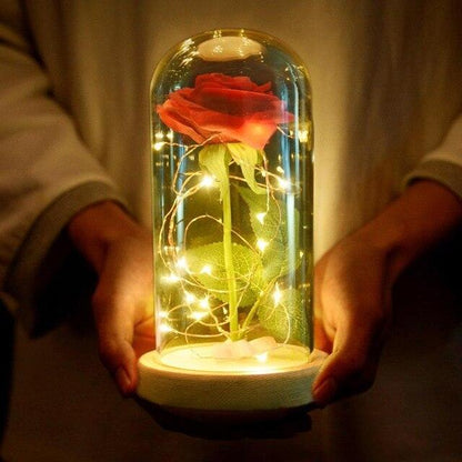 BELLAGIO - Eternal Enchanted Rose under LED bell jar - Limited Edition